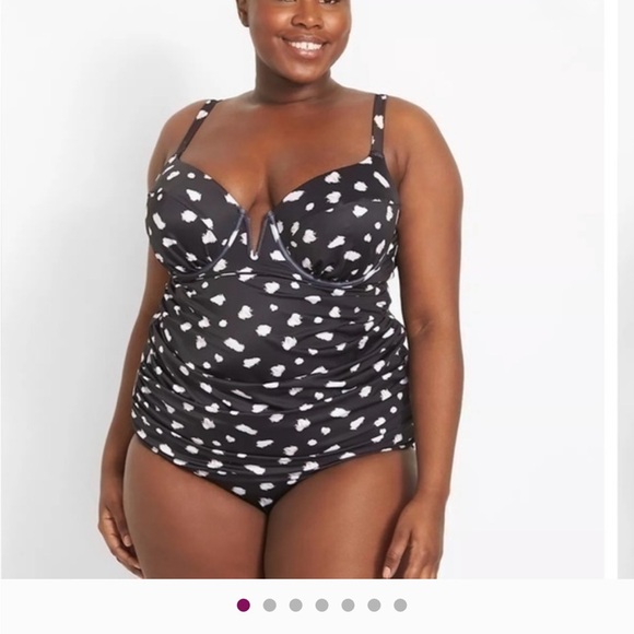 👙 Cacique Tankini Top Underwire Balconette (46G) - Picture 1 of 11